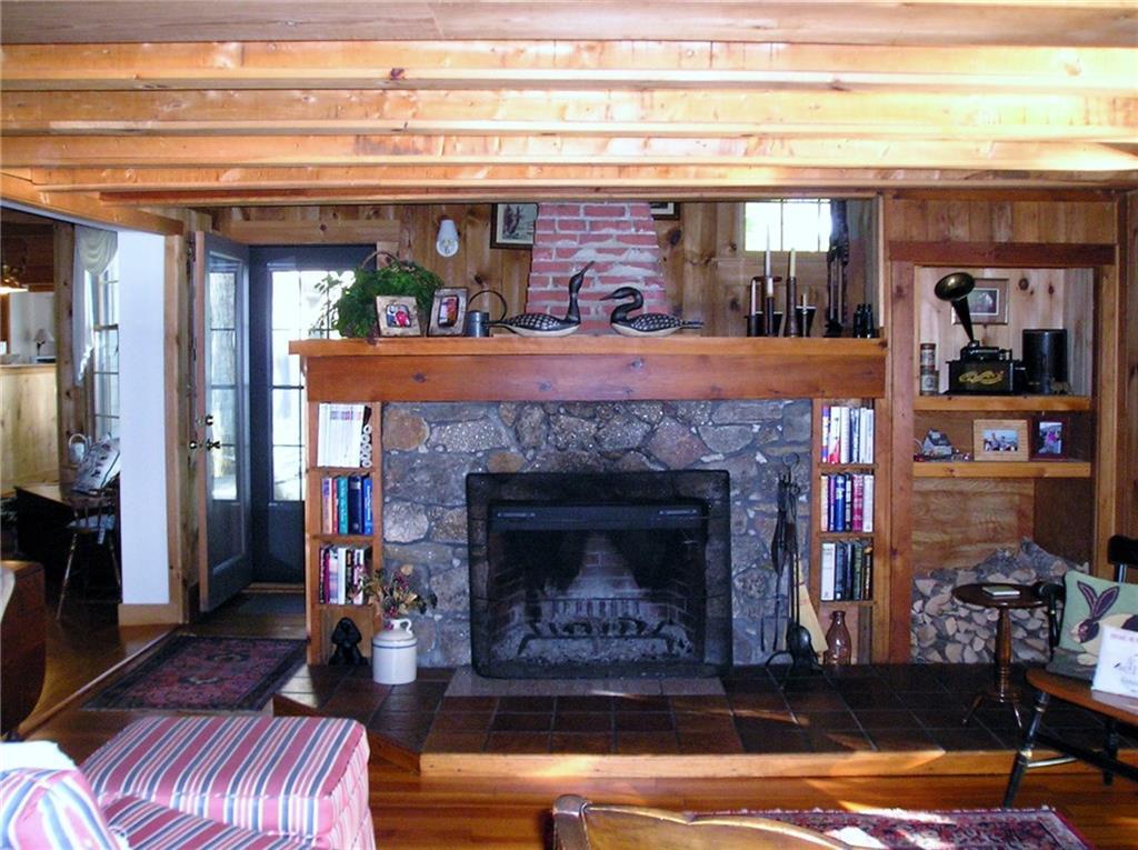 24 Bumpy Road Raymond, ME 04071 - Photo 13 of 35 Exposed brick chimney, pieces of...