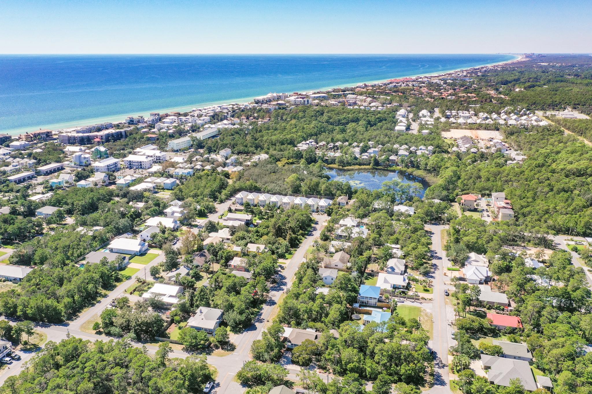 Lot 10 Bramble Street Santa Rosa Beach, FL 32459 - Photo 7 of 8 an aerial view of residential building with parking space