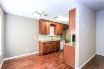 a view interior of a house and kitchen