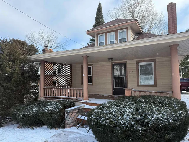 a front view of a house