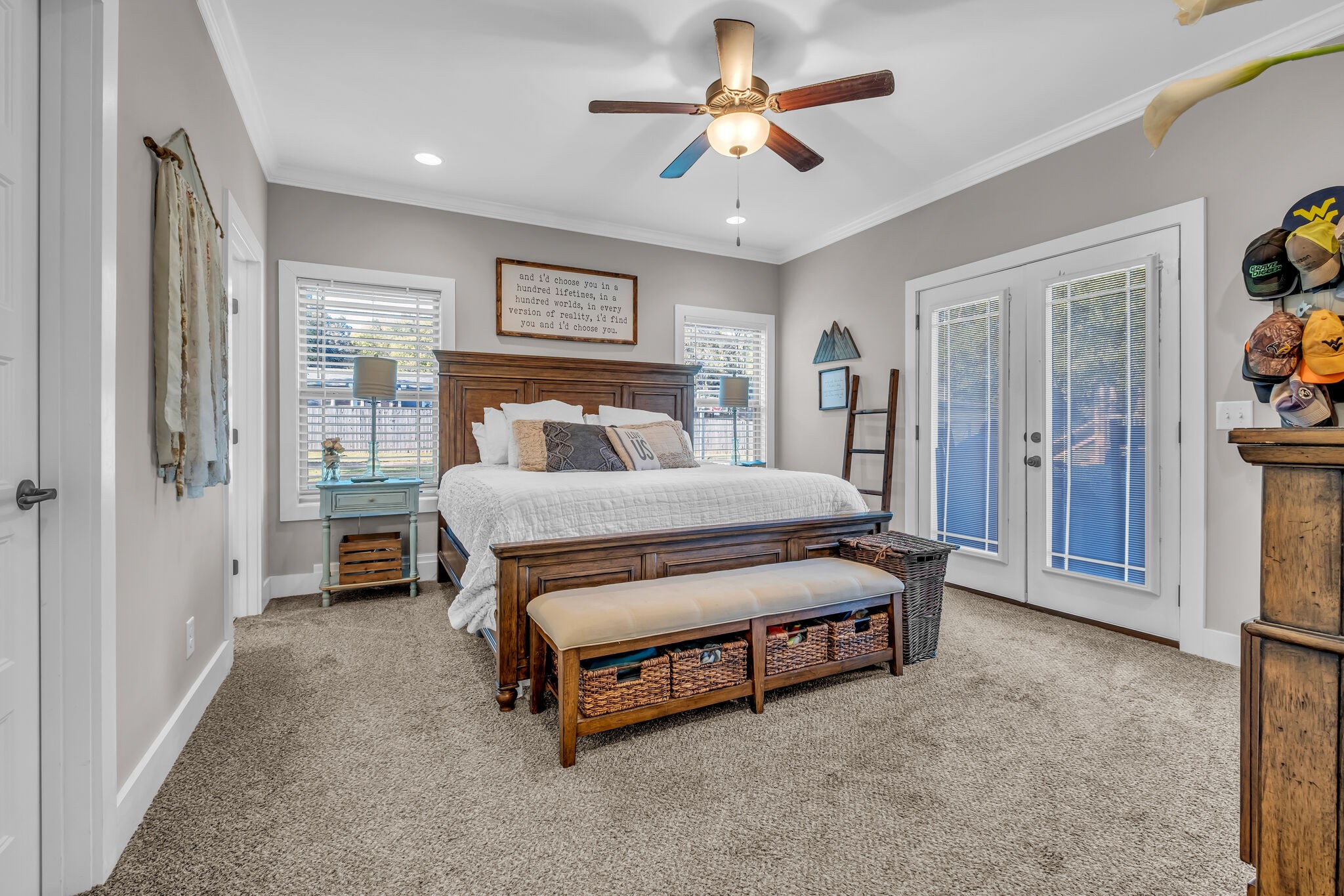 1399 Hamilton Chambers Road Lebanon, TN 37087 - Photo 16 of 40 a bedroom with a bed and a chandelier