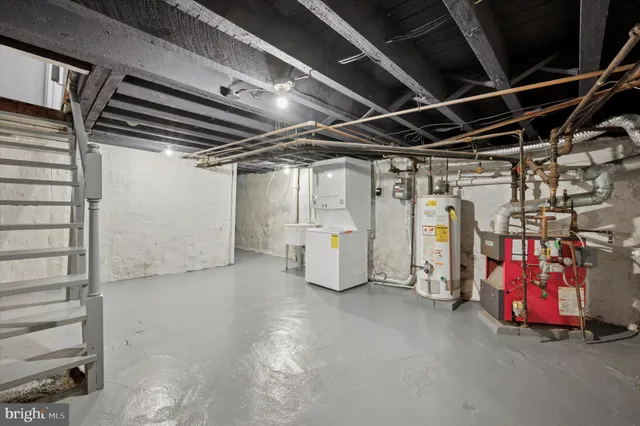 a view of storage and utility room