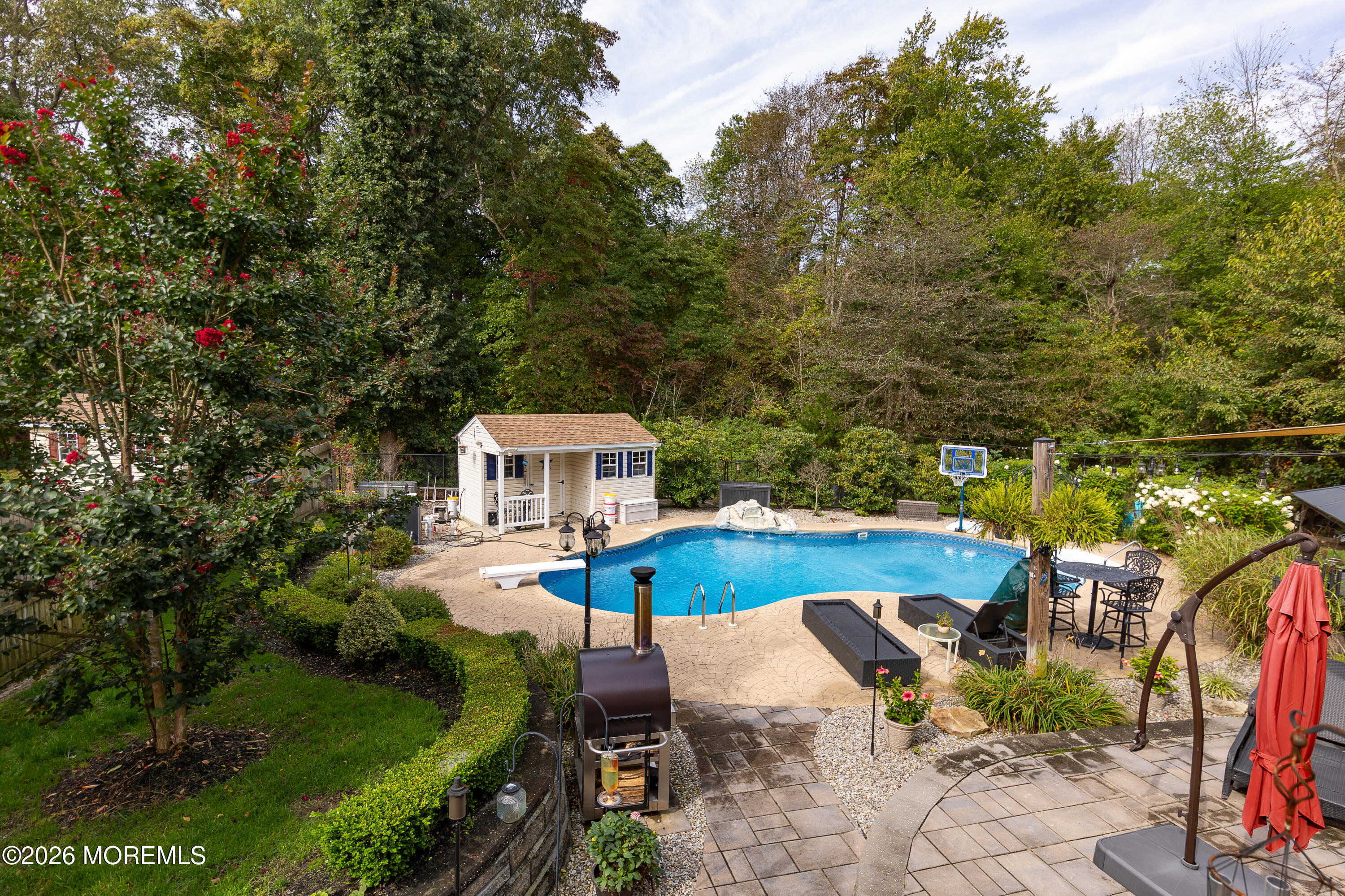 8 Clearbrook Court Howell, NJ 07731 - Photo 48 of 62 an aerial view of a house having yard