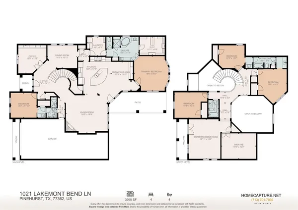 $775,000 | 1021 Lakemont Bend Lane, Pinehurst, TX 77362