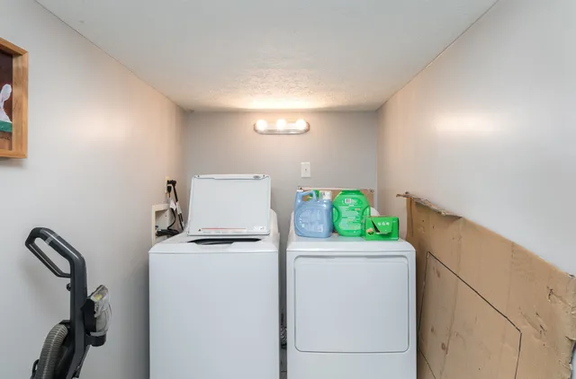 a room with storage and utility