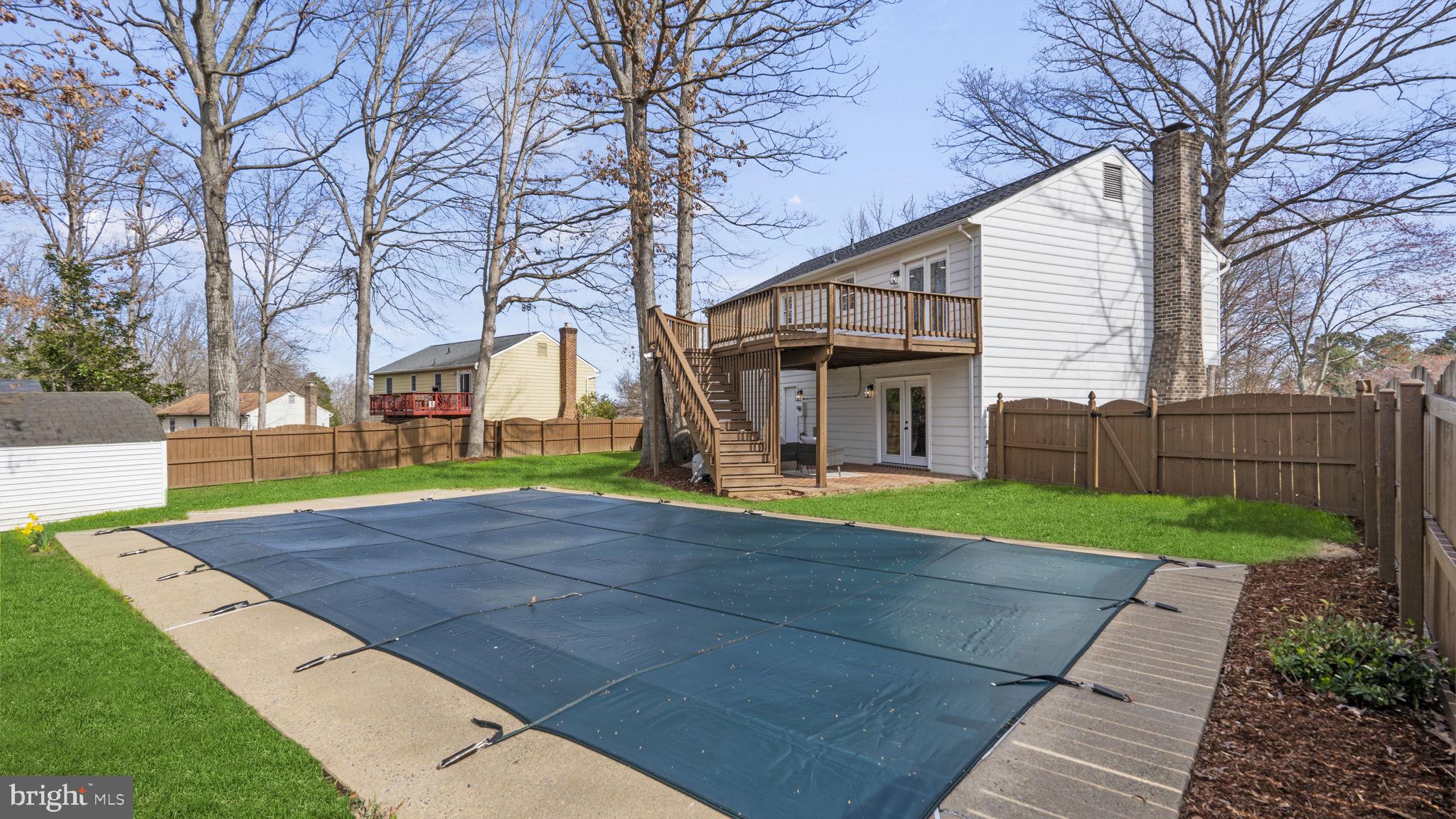 New pool liner, cover, and pump!