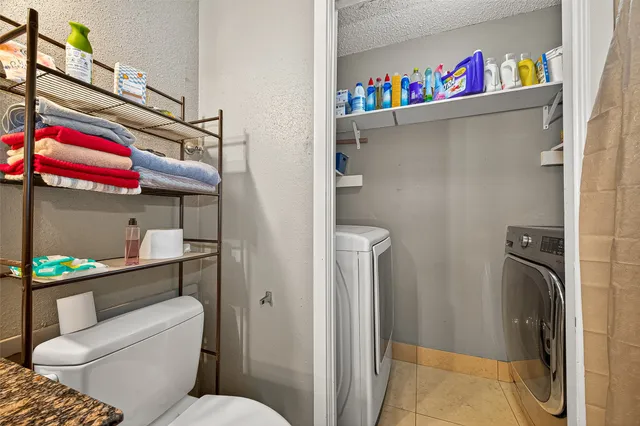 a room with storage and utility