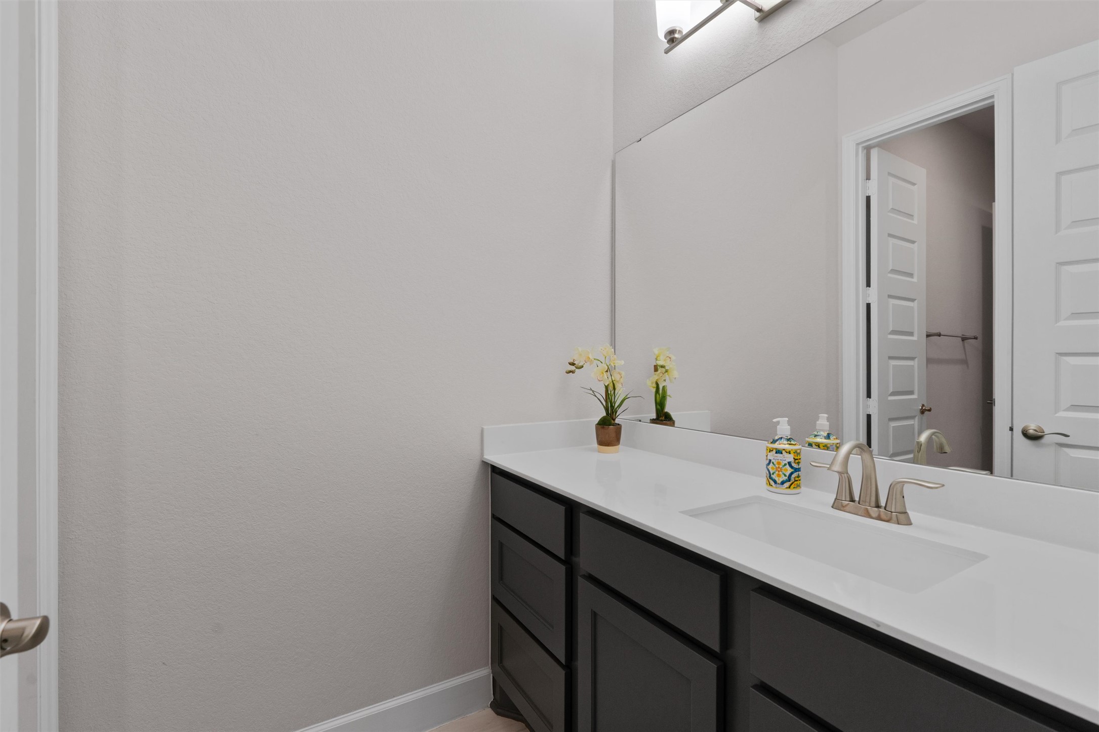 101 Pienza Drive Georgetown, TX 78628 - Photo 26 of 40 a bathroom with a sink and a mirror