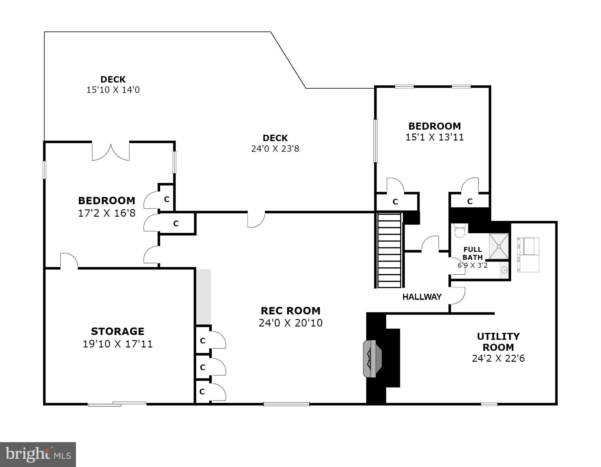 4604 Park Road Alexandria, VA 22312 - Photo 65 of 65 Lower Level Floorplan