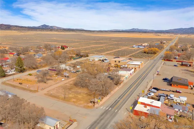 a view of a city with an ocean view