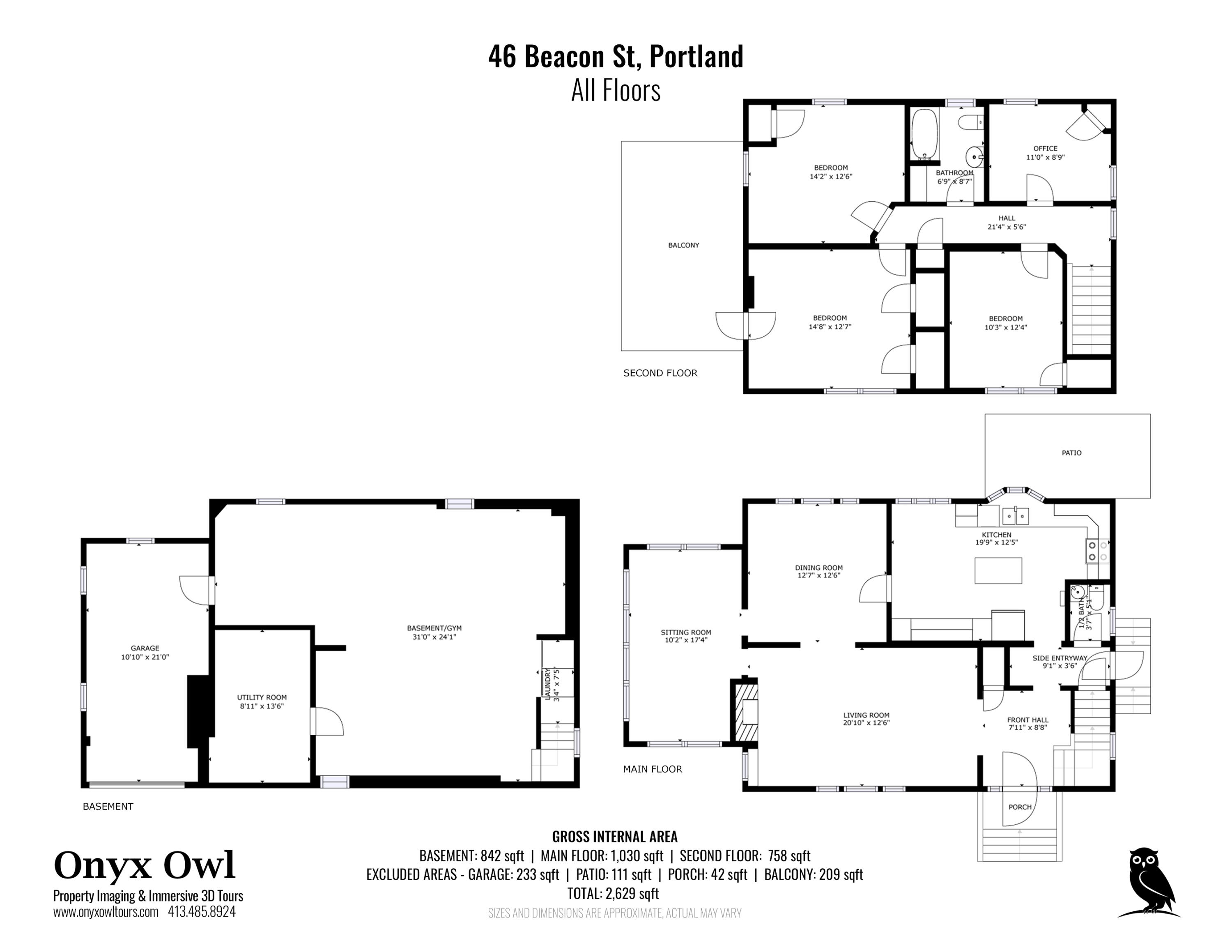 46 Beacon Street Portland, ME 04103 - Photo 28 of 31 1-46BeaconSt-Portland_FloorPlans-AllFloo