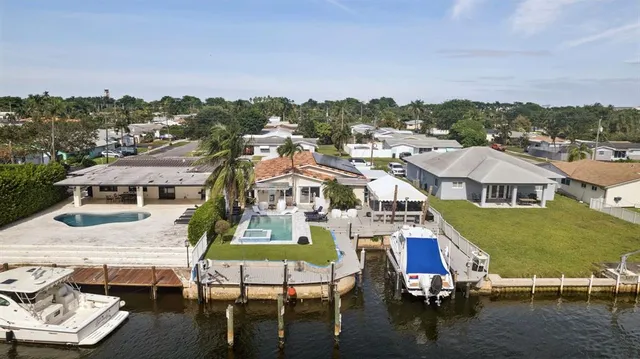 a view of a patio near a garden