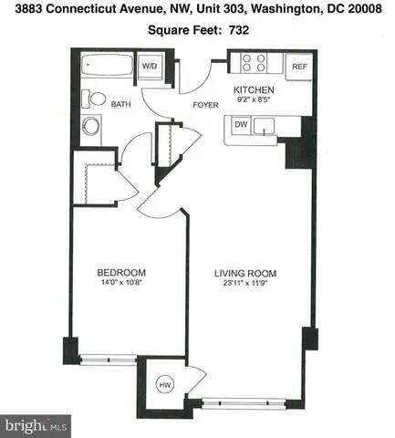 $425,000 | 3883 Connecticut Avenue Northwest, Unit 303, Washington, DC 20008