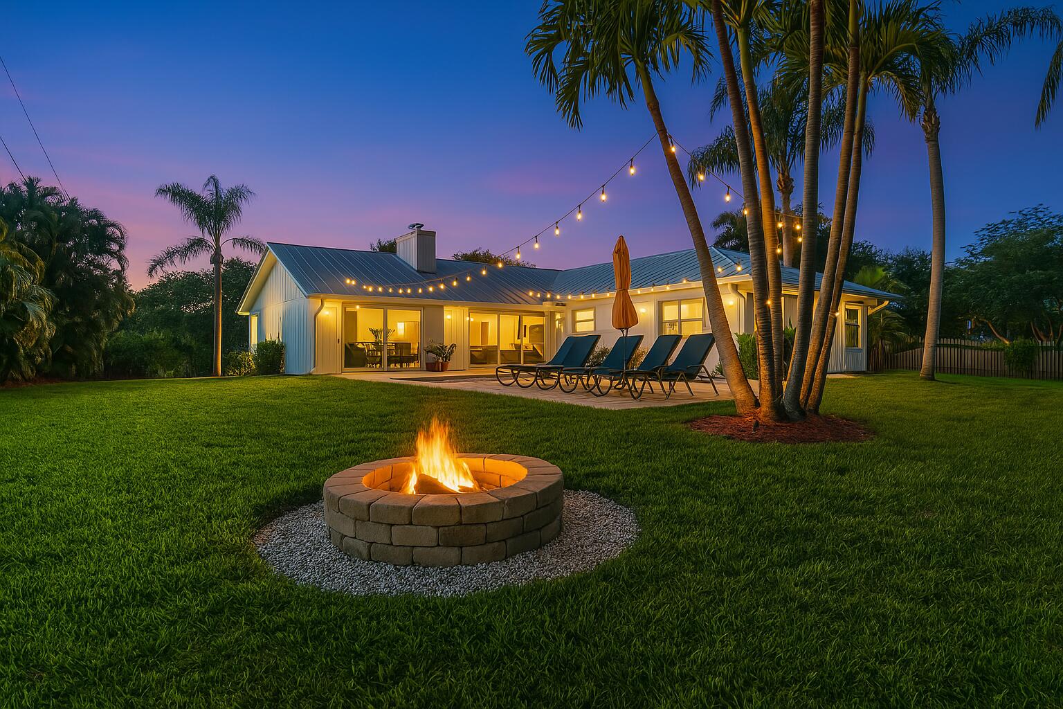 19570 Trails End Terrace Jupiter, FL 33458 - Photo 43 of 60 Backyard (firepit with AI)