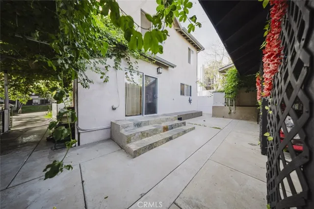 a view of a house with a patio