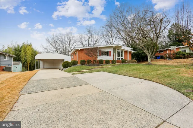 a backyard of a house