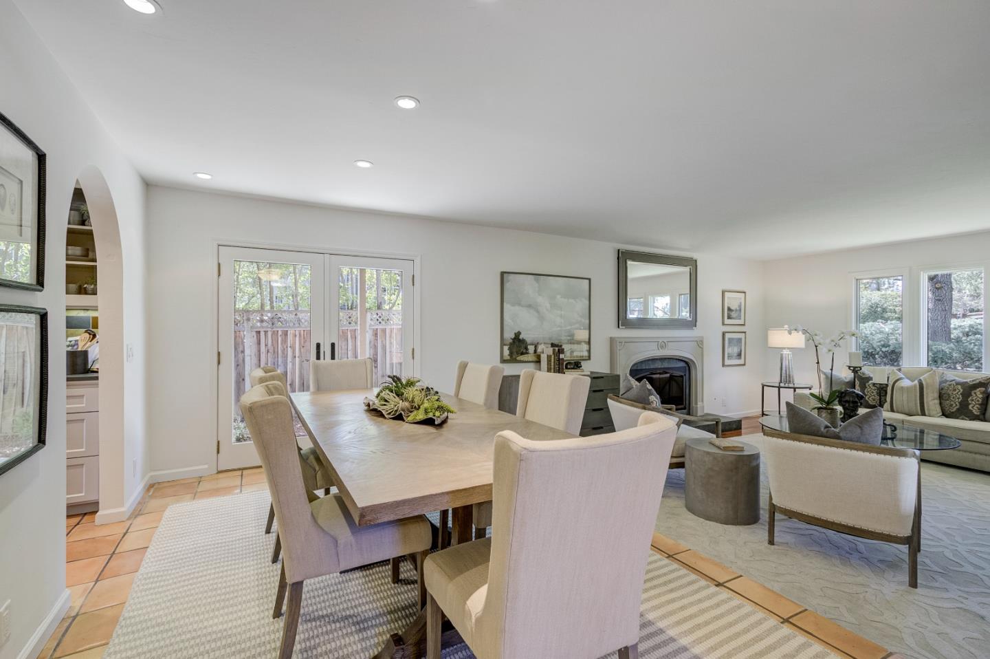 370 Quinnhill Road Los Altos, CA 94024 - Photo 8 of 58 a view of a dining room with furniture window and wooden floor