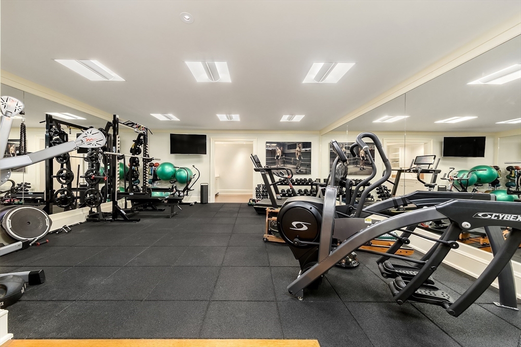 180 Ash Street Weston, MA 02493 - Photo 35 of 39 a view of a room with gym equipment
