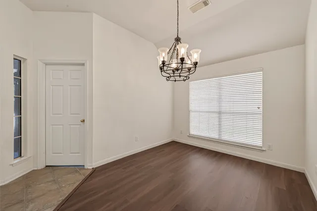 a view of an empty room