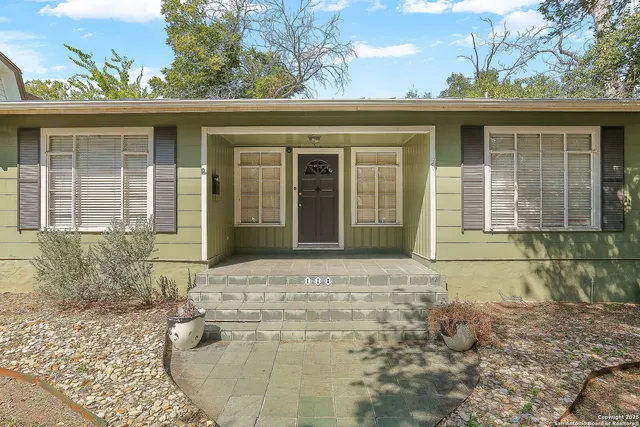 a view of entrance front of house