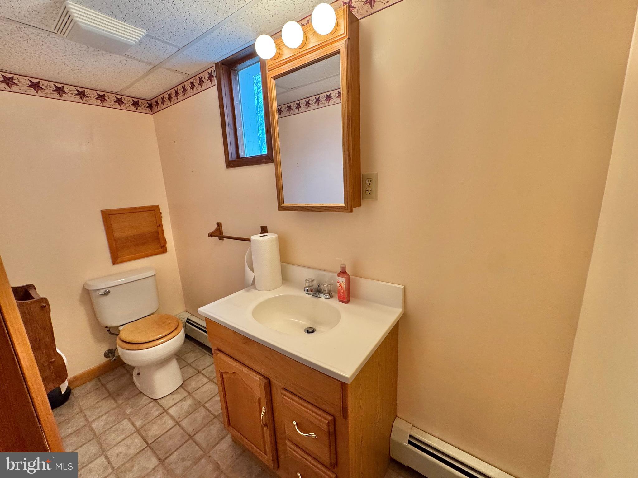 115 Upper Gyp Road Bellefonte, PA 16823 - Photo 18 of 27 a bathroom with a sink a toilet and a mirror