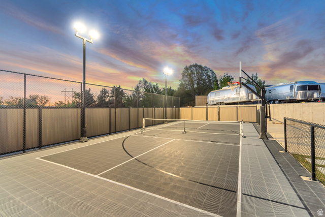 1720 Hillcrest Circle Mapleton, UT 84664 - Photo 21 of 116 View of sport court featuring basketball hoop and a tennis court