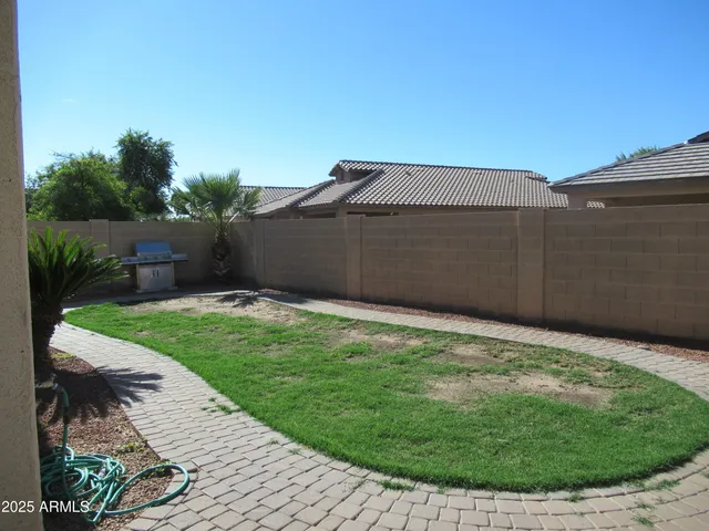 a backyard of a house