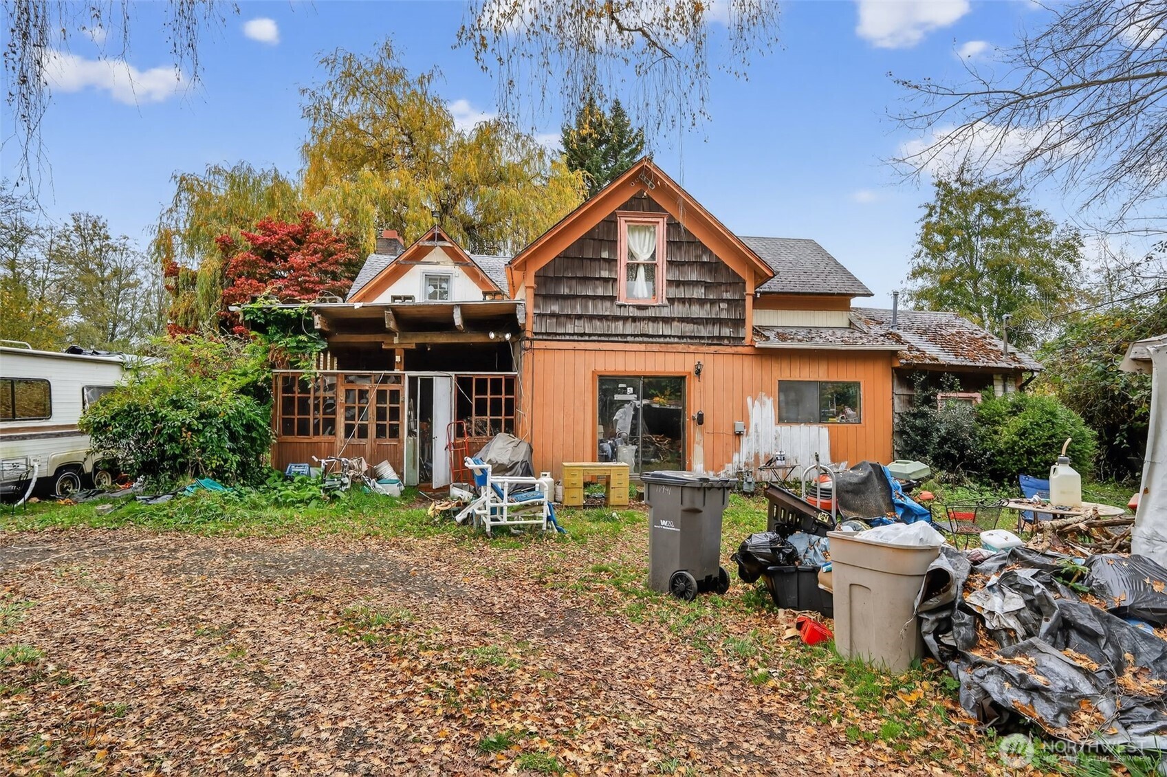 a front view of a house with porch