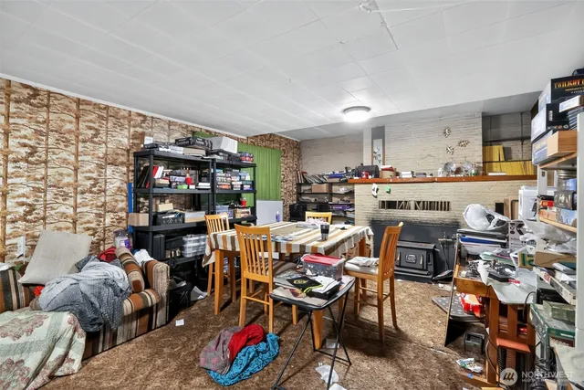 a room with lots of storage and utility