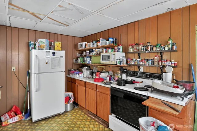 a room with storage and utility