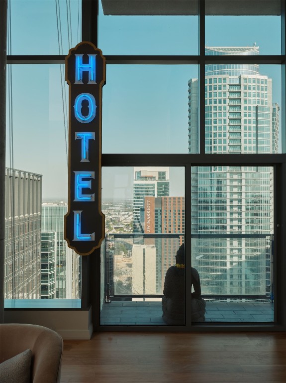 210 Lavaca Street, Unit 3504 Austin, TX 78701 - Photo 14 of 40 a front view of a building with entryway