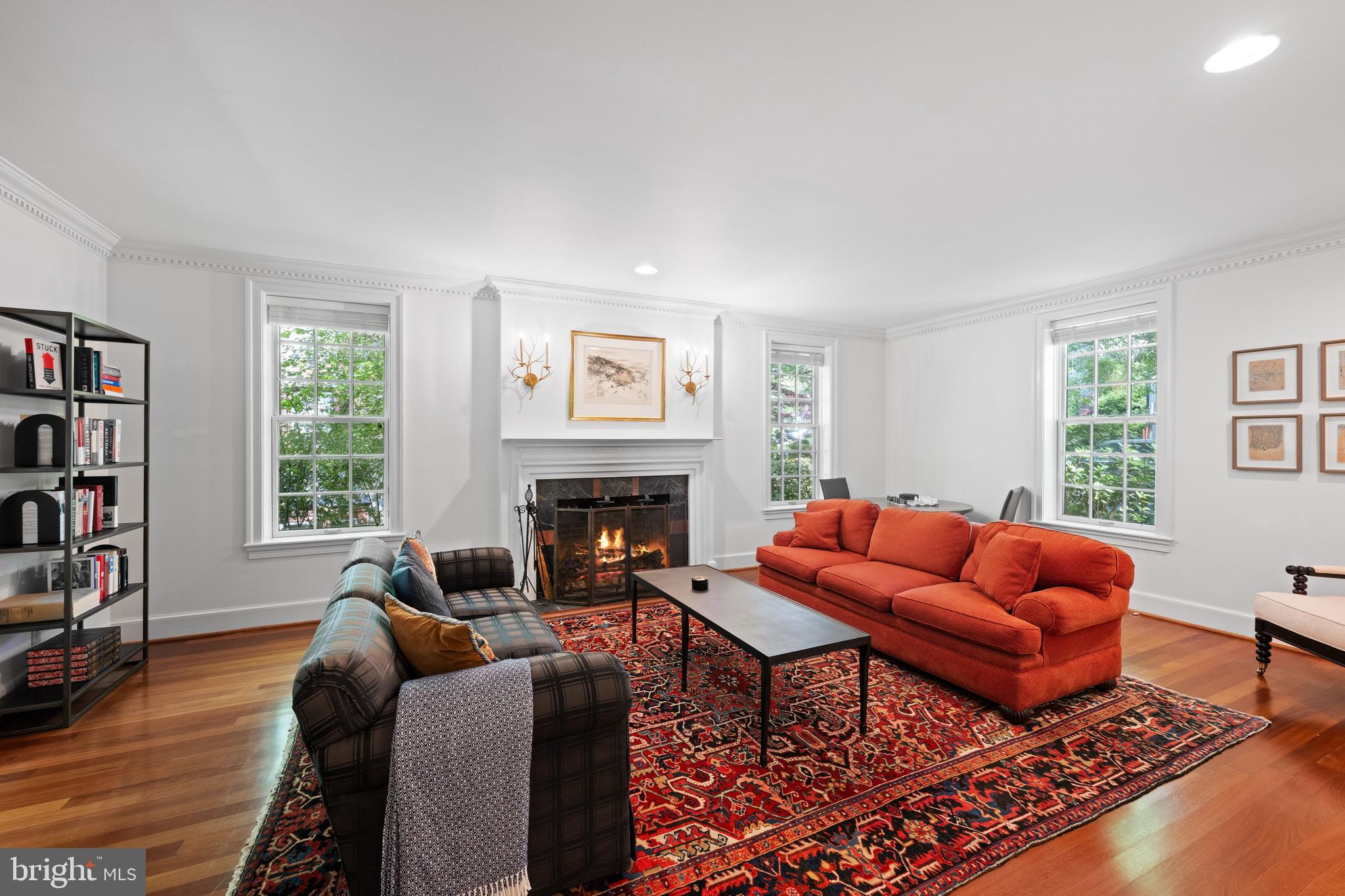 1702 Kalmia Road Northwest Washington, DC 20012 - Photo 15 of 55 a living room with furniture a rug and a window