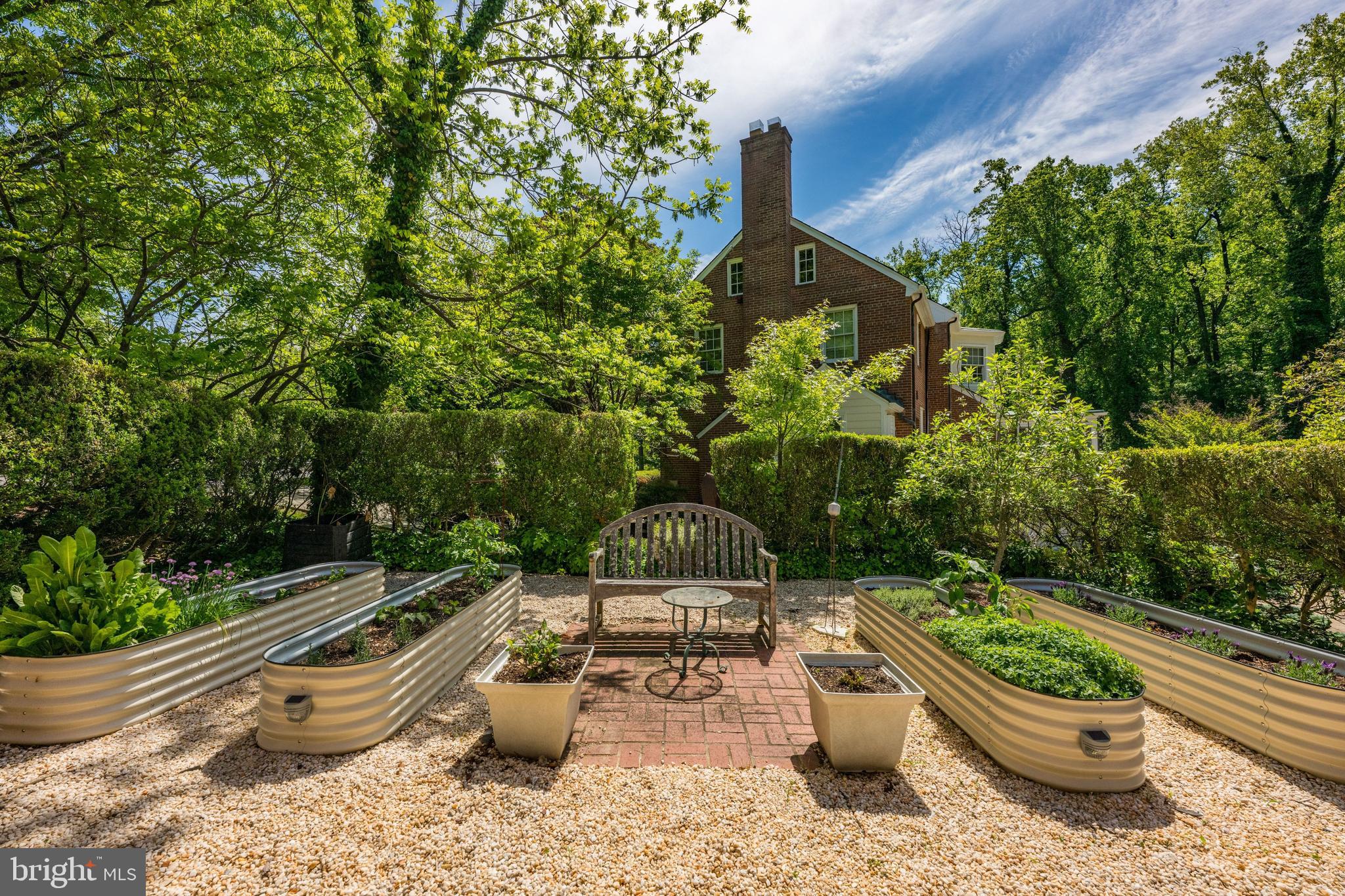 1702 Kalmia Road Northwest Washington, DC 20012 - Photo 40 of 55 a garden view with a seating space