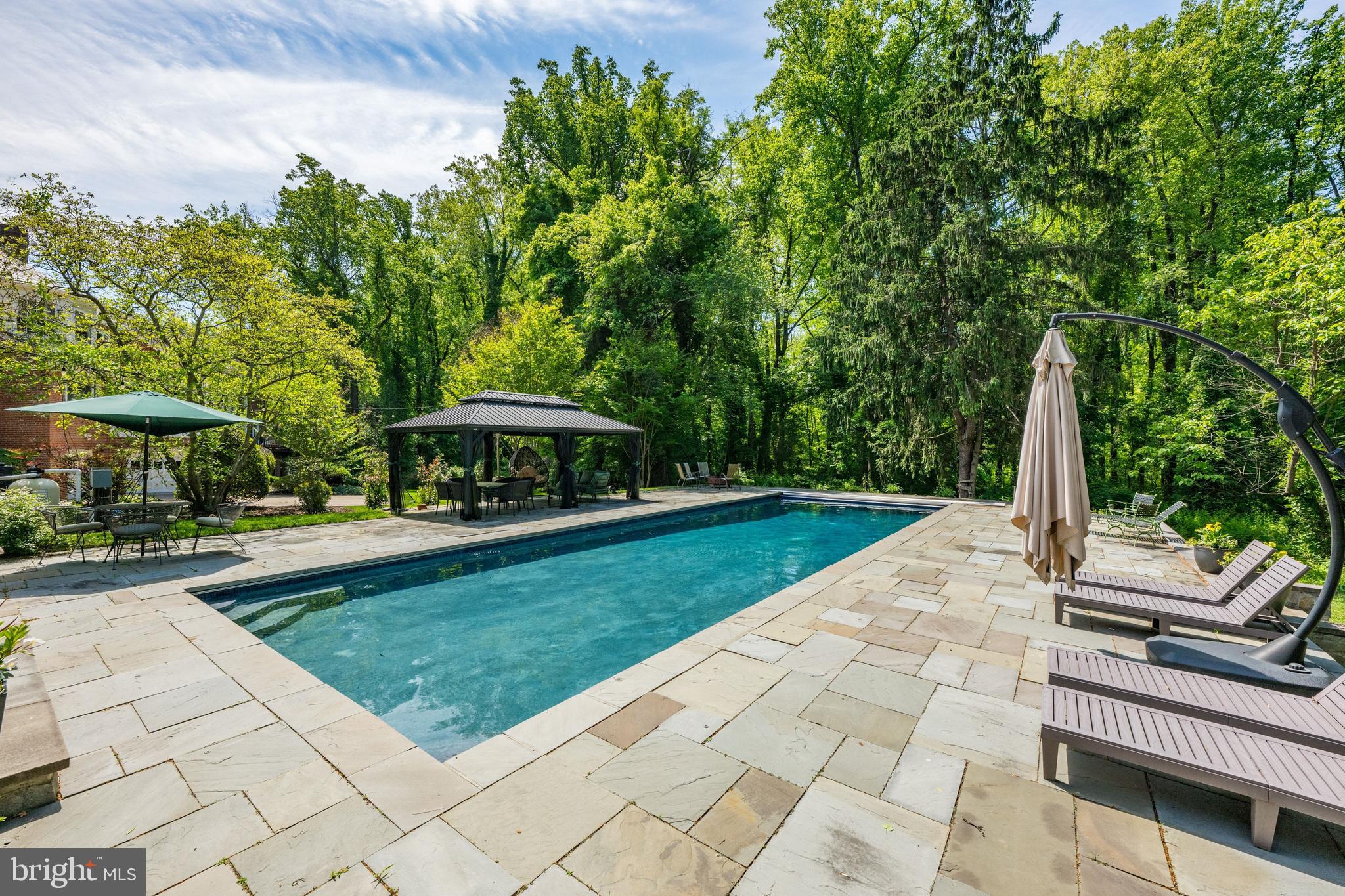 1702 Kalmia Road Northwest Washington, DC 20012 - Photo 45 of 55 a view of a backyard with swimming pool