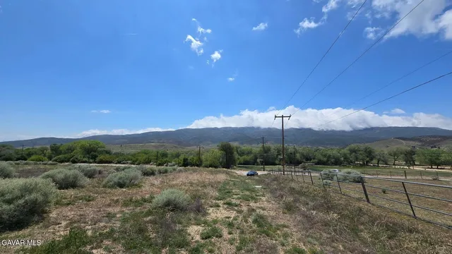 a view of a town with big yard