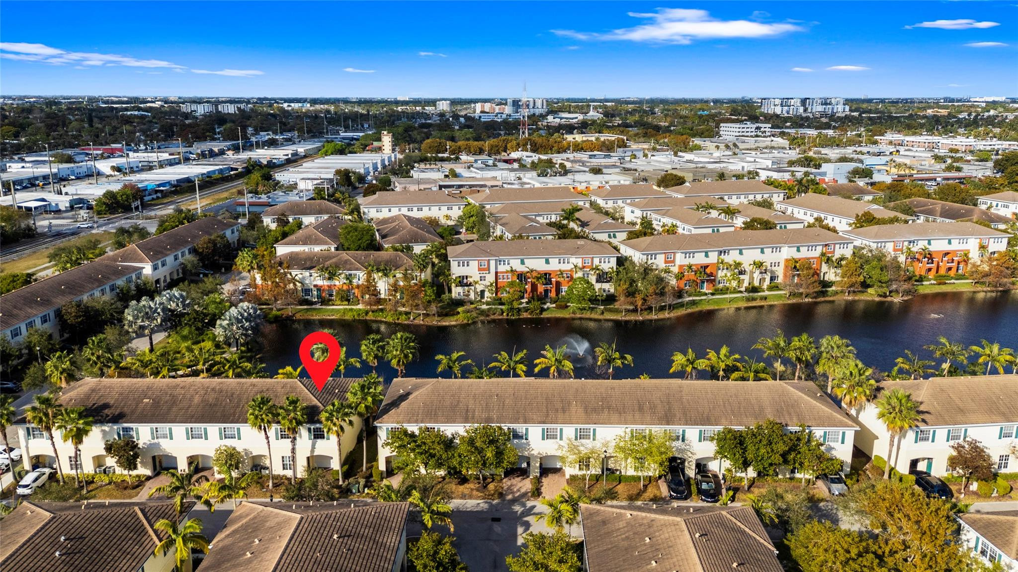 259 Southwest 7th Street, Unit 259 Pompano Beach, FL 33060 - Photo 72 of 87 an aerial view of a houses with lake view
