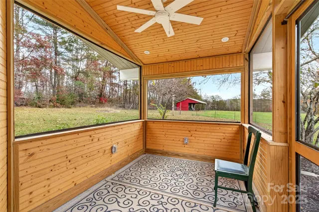 a view of an outdoor space with seating area