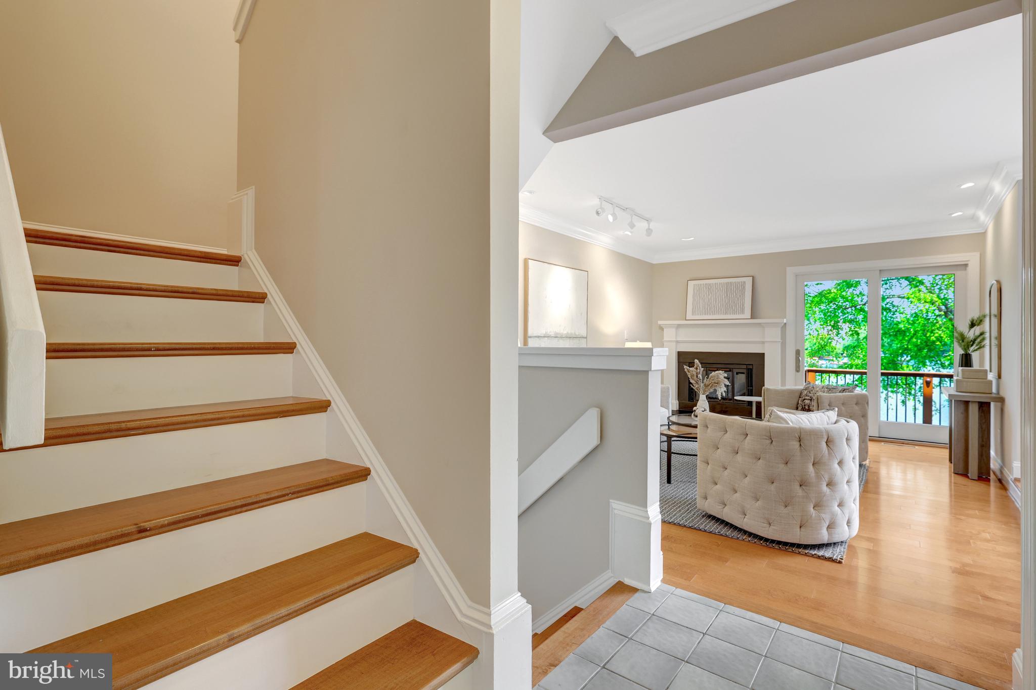 11064 Thrush Ridge Road Reston, VA 20191 - Photo 32 of 85 Hardwood stairs lead to the upper level.