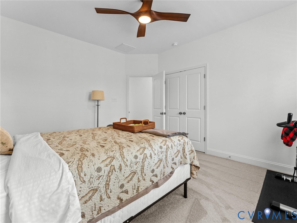 13736 Randolph Pond Lane Midlothian, VA 23114 - Photo 27 of 37 a bedroom with a bed and cabinets