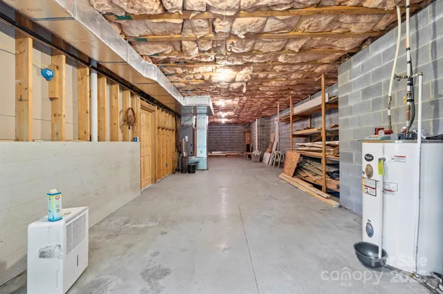 a view of storage and utility room
