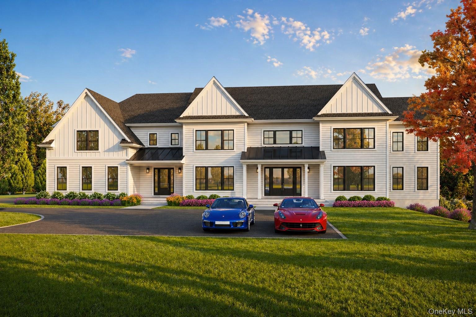 7 Hollow Ridge Road Armonk, NY 10504 - Photo 1 of 16 a front view of a house with a yard