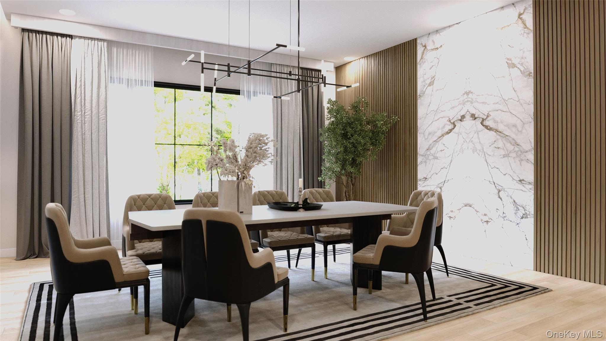 7 Hollow Ridge Road Armonk, NY 10504 - Photo 10 of 16 a view of a dining room with furniture window and wooden floor