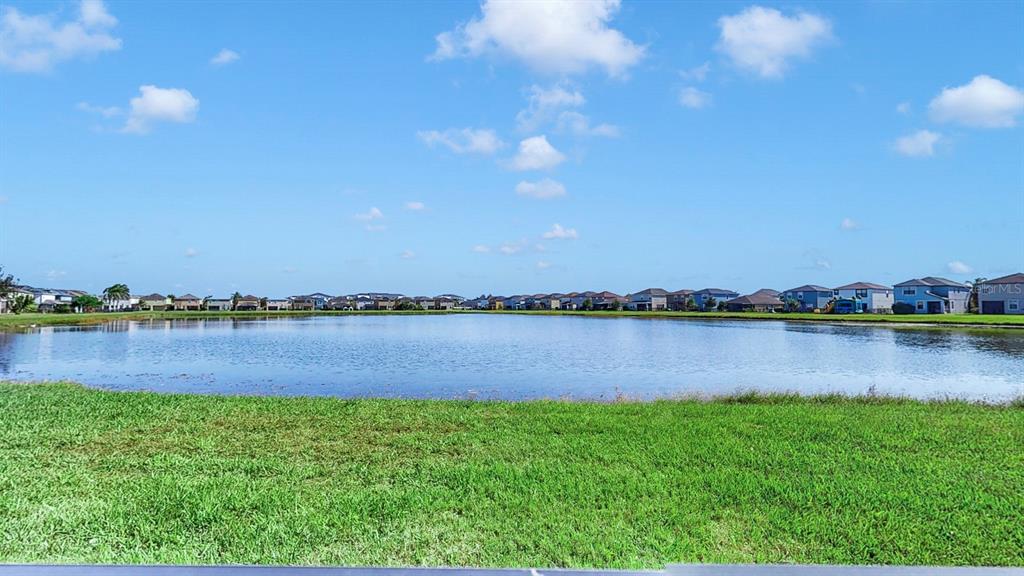 10012 Newminster Loop Ruskin, FL 33573 - Photo 41 of 59 a view of a lake and green valley