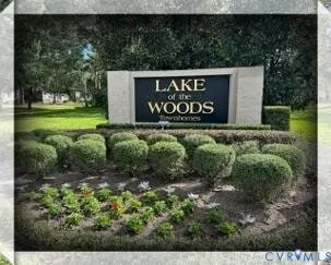 a view of outdoor space with a garden