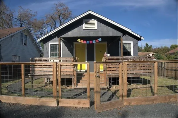 a front view of a house
