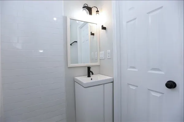 a bathroom with a sink
