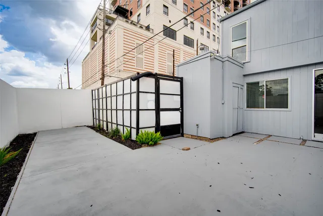 a view of a car in garage