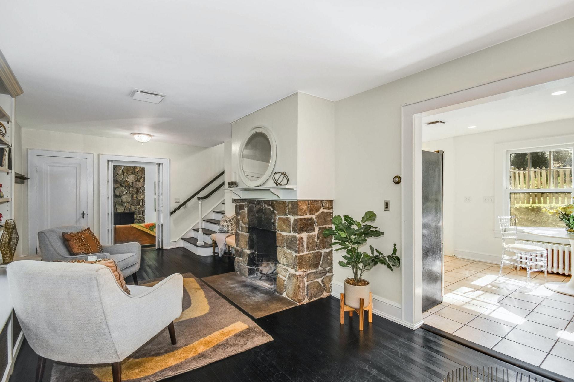 221 Mill Road New Canaan, CT 06840 - Photo 7 of 32 a living room with furniture and a wooden floor
