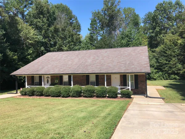 a house that has a tree in it