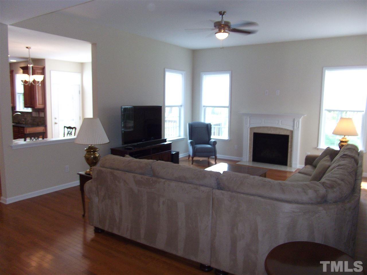 2993 Rolling Hill Road Durham, NC 27705 - Photo 11 of 25 Wonderfully large family room with gas fireplace.